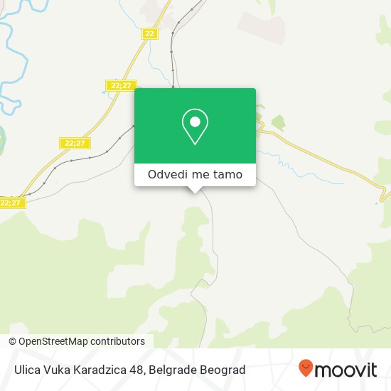 Ulica Vuka Karadzica 48 mapa