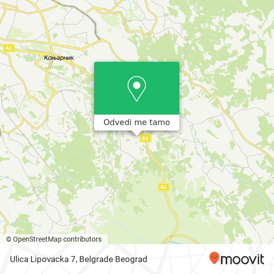 Ulica Lipovacka 7 mapa