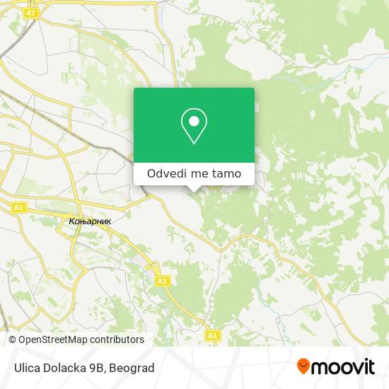 Ulica Dolacka 9В mapa