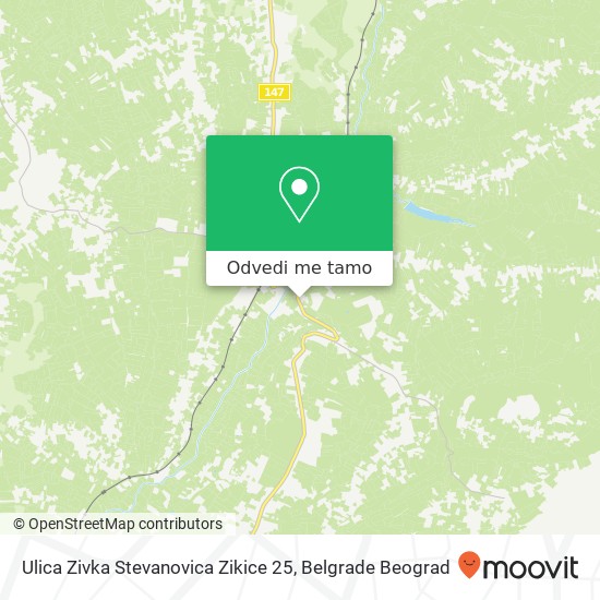 Ulica Zivka Stevanovica Zikice 25 mapa