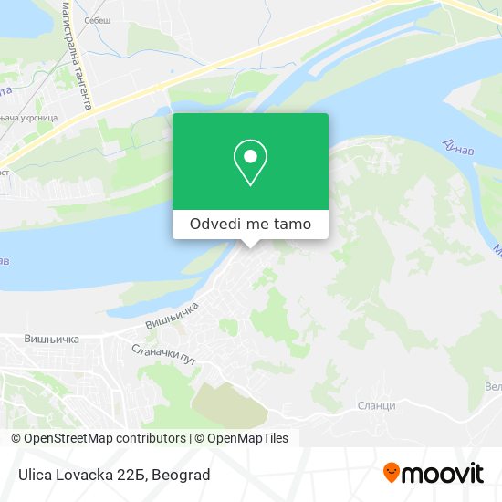 Ulica Lovacka 22Б mapa