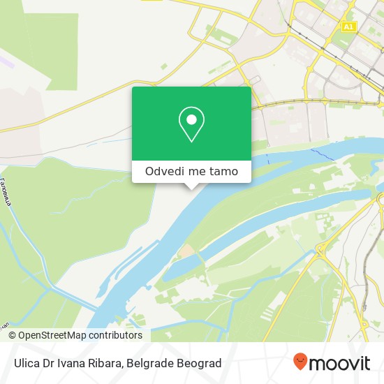 Ulica Dr Ivana Ribara mapa