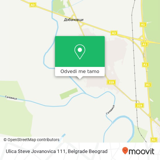 Ulica Steve Jovanovica 111 mapa