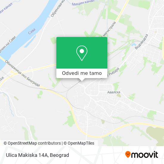 Ulica Makiska 14А mapa