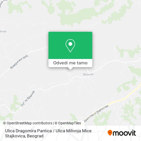 Ulica Dragomira Pantica / Ulica Milivoja Mice Stajkovica mapa