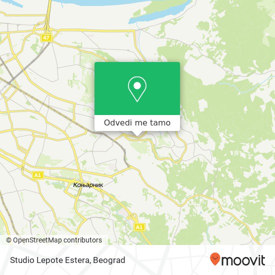 Studio Lepote Estera mapa