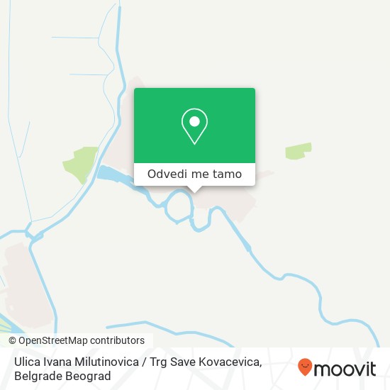 Ulica Ivana Milutinovica / Trg Save Kovacevica mapa