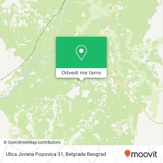 Ulica Jovana Popovica 31 mapa