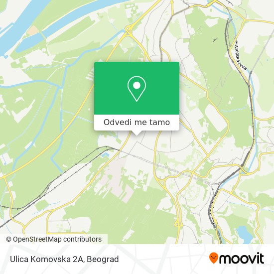 Ulica Komovska 2А mapa