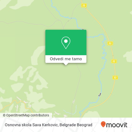 Osnovna skola Sava Kerkovic mapa