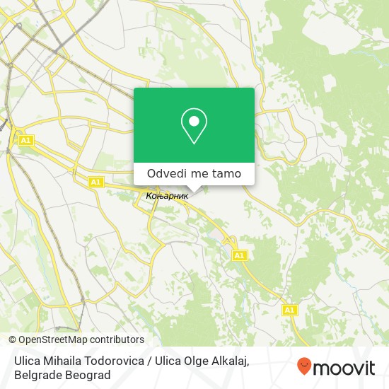 Ulica Mihaila Todorovica / Ulica Olge Alkalaj mapa