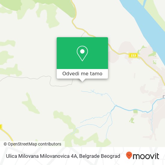 Ulica Milovana Milovanovica 4А mapa