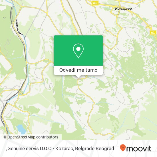 „Genuine servis D.O.O - Kozarac mapa