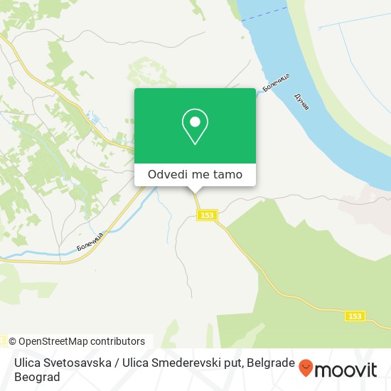 Ulica Svetosavska / Ulica Smederevski put mapa