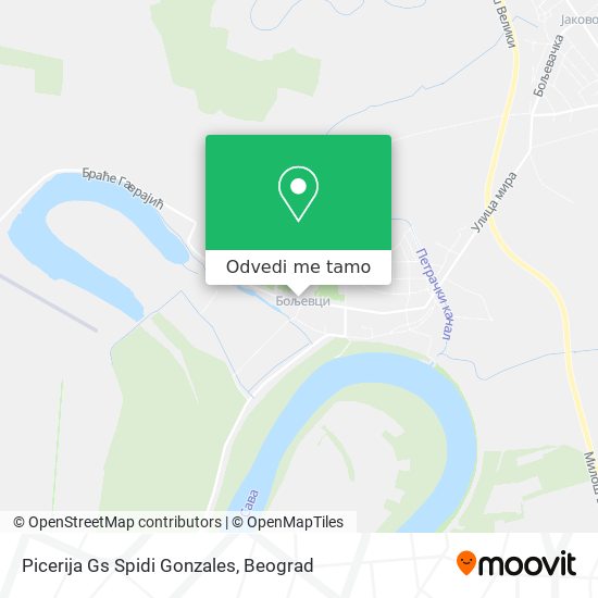 Picerija Gs Spidi Gonzales mapa