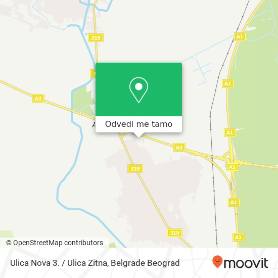 Ulica Nova 3. / Ulica Zitna mapa