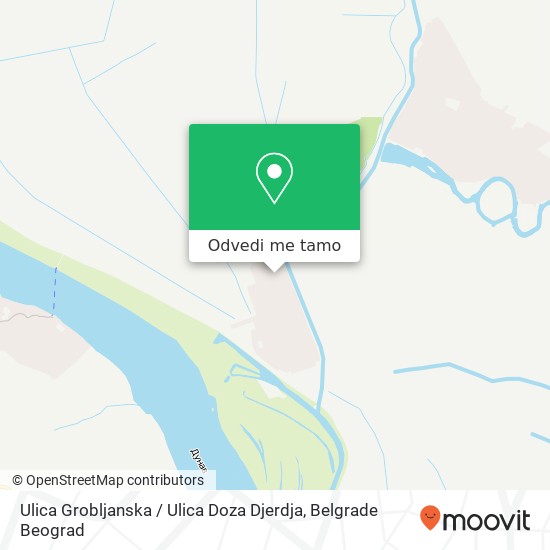 Ulica Grobljanska / Ulica Doza Djerdja mapa