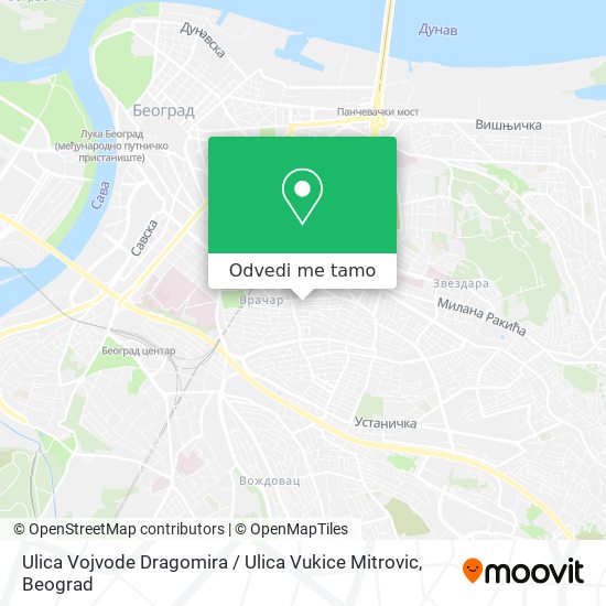 Ulica Vojvode Dragomira / Ulica Vukice Mitrovic mapa