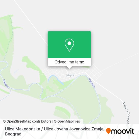 Ulica Makedonska / Ulica Jovana Jovanovica Zmaja mapa