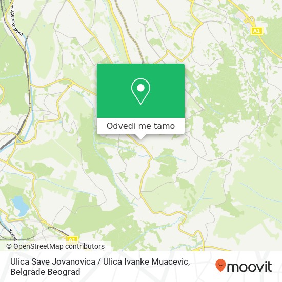 Ulica Save Jovanovica / Ulica Ivanke Muacevic mapa