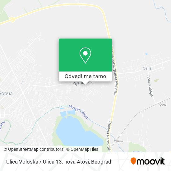 Ulica Voloska / Ulica 13. nova Atovi mapa