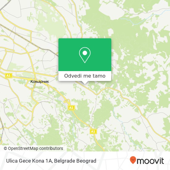 Ulica Gece Kona 1А mapa