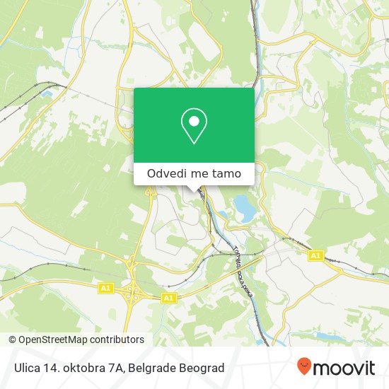 Ulica 14. oktobra 7А mapa