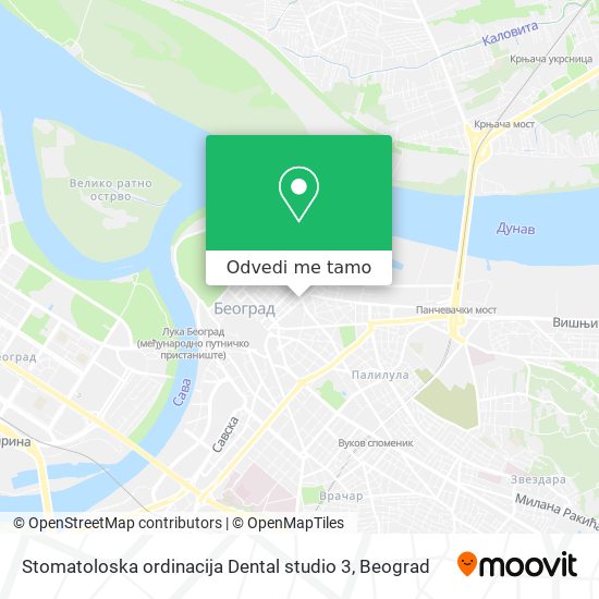 Stomatoloska ordinacija Dental studio 3 mapa