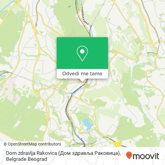 Dom zdravlja Rakovica (Дом здравља Раковица) mapa