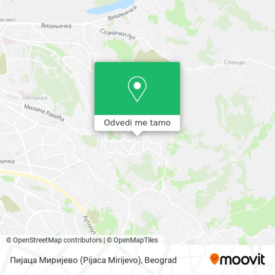 Пијаца Миријево (Pijaca Mirijevo) mapa