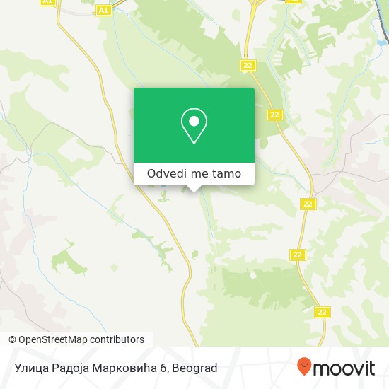 Улица Радоја Марковића 6 mapa