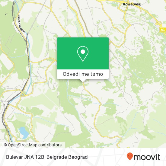 Bulevar JNA 12В mapa