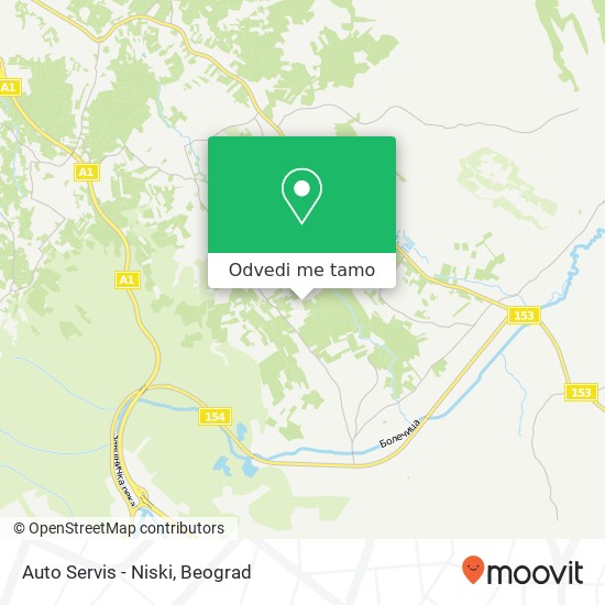 Auto Servis - Niski mapa