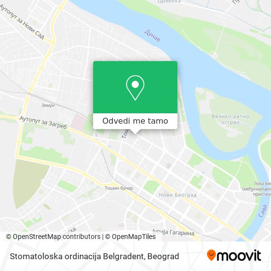 Stomatoloska ordinacija Belgradent mapa