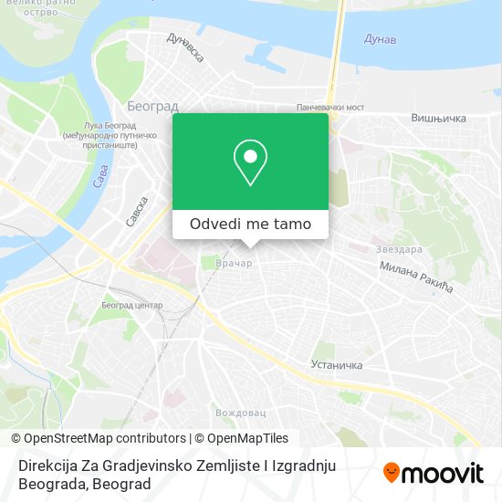 Direkcija Za Gradjevinsko Zemljiste I Izgradnju Beograda mapa