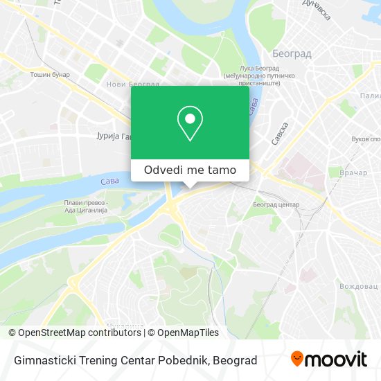 Gimnasticki Trening Centar Pobednik mapa