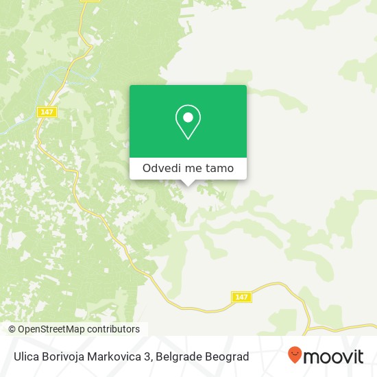 Ulica Borivoja Markovica 3 mapa