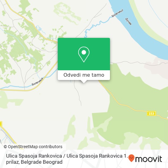 Ulica Spasoja Rankovica / Ulica Spasoja Rankovica 1. prilaz mapa