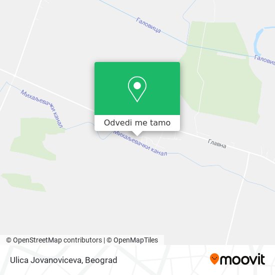 Ulica Jovanoviceva mapa