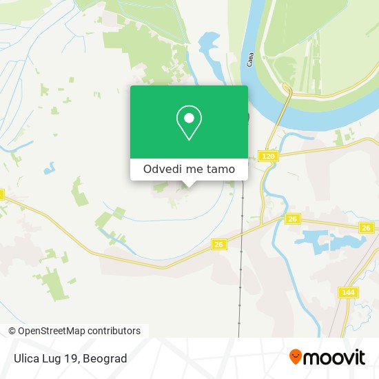 Ulica Lug 19 mapa