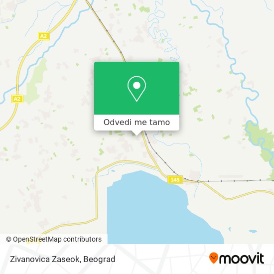 Zivanovica Zaseok mapa