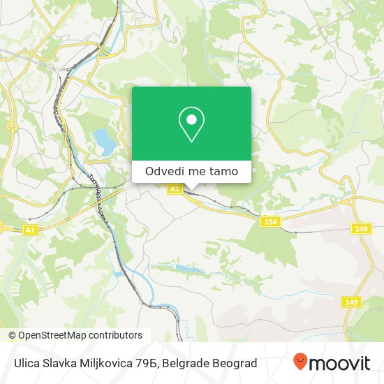 Ulica Slavka Miljkovica 79Б mapa