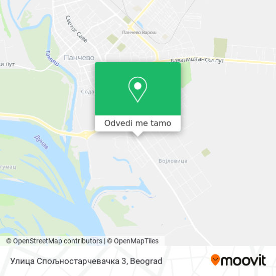 Улица Спољностарчевачка 3 mapa