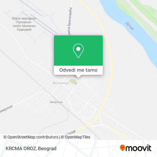 KRCMA OROZ mapa