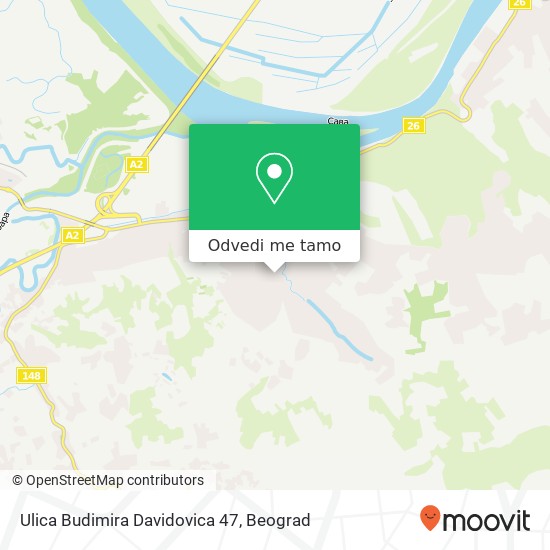 Ulica Budimira Davidovica 47 mapa