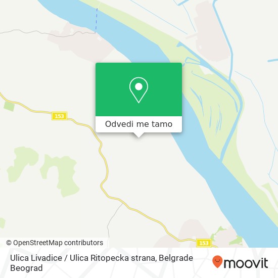 Ulica Livadice / Ulica Ritopecka strana mapa