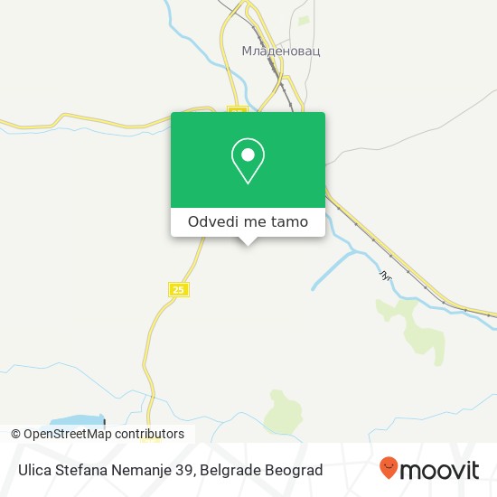 Ulica Stefana Nemanje 39 mapa