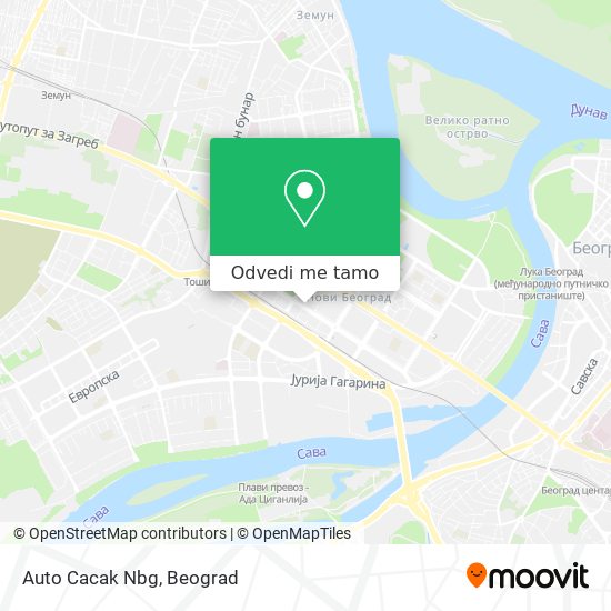 Auto Cacak Nbg mapa