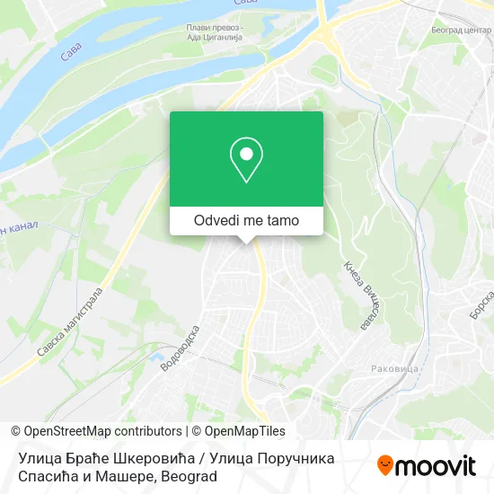 Улица Браће Шкеровића / Улица Поручника Спасића и Машере mapa