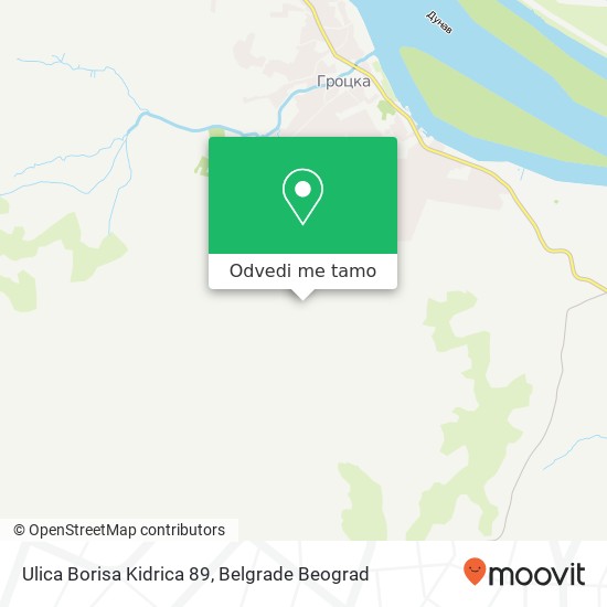 Ulica Borisa Kidrica 89 mapa